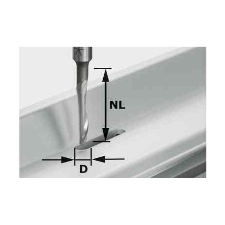 Fraise aluminium HS S8 D5/NL23 491036